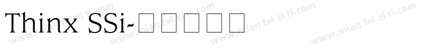 Thinx SSi字体转换